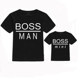 T-shirt Papa Boss et Mini Boss