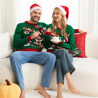 Pull Noël Vert Enfant Homme Femme