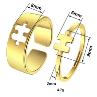 Bague Puzzle Couple