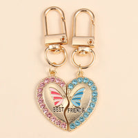 Porte clés Amitié Papillon Bleu