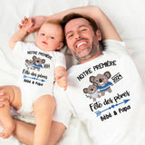 T-Shirt Fête des Pères Bébé Papa