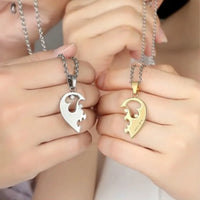 Collier Pour 2 Coeur Puzzle