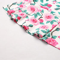 Robe Motif Rose Femme Fille