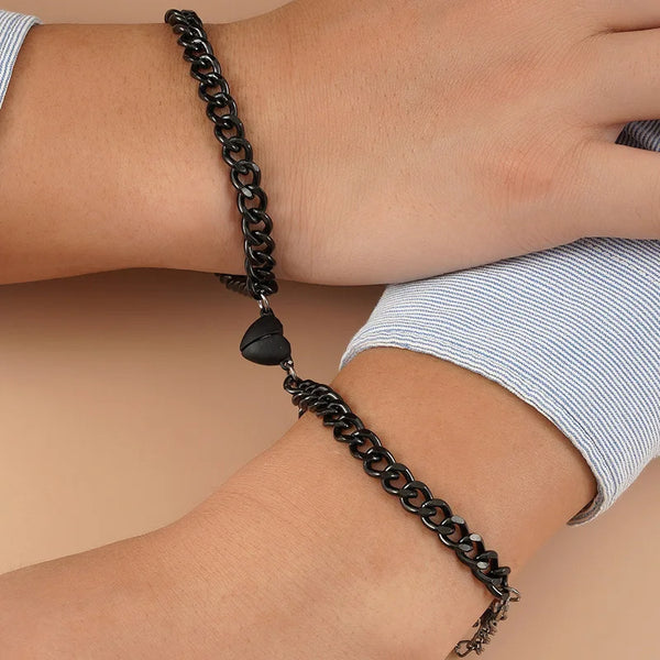 Bracelets Noir Magnétique Couple