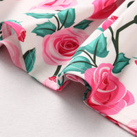Robe Motif Rose Femme Fille