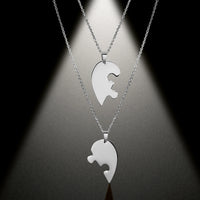 Collier Coeur Puzzle Pour 2
