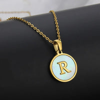 Collier Lettre Acier Inoxydable