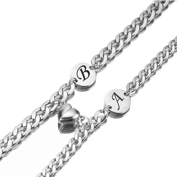 Bracelet Lettre Chaîne Couple