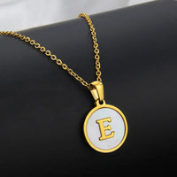 Collier Lettre Acier Inoxydable