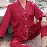 Pyjama Couple Personnalisé Satin