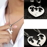 Collier Pour 2 Coeur Puzzle