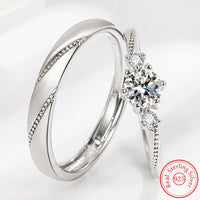 Bague Union Argent Couple