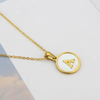 Collier Lettre Acier Inoxydable