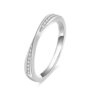 Alliance Argent Moissanite Femme