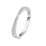 Alliance Argent Moissanite Femme