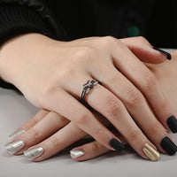 Bague Couple Gothique