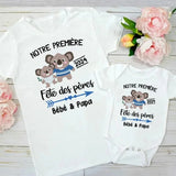 T-Shirt Fête des Pères Bébé Papa