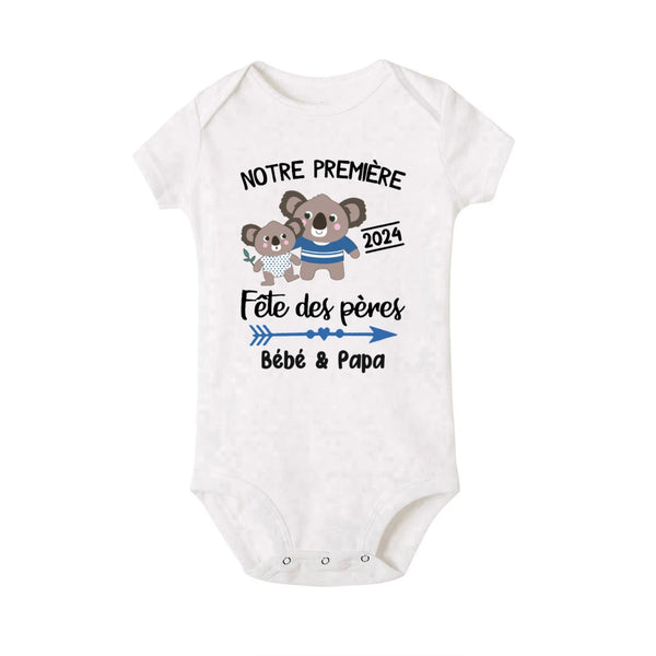 T-Shirt Fête des Pères Bébé Papa