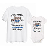 T-Shirt Fête des Pères Bébé Papa