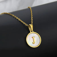 Collier Lettre Acier Inoxydable