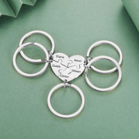 Porte Clé Amitié 4 Pcs (Personnalisé)