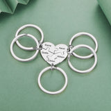 Porte Clé Amitié 4 Pcs (Personnalisé)