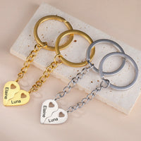 Porte Clé Couple Personnalisé