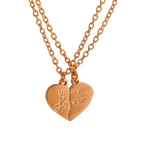Collier Ur My Lover Or rose