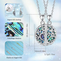 Collier Amitié Feuilles Abalone