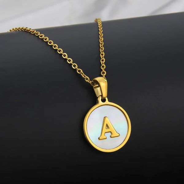 Collier Lettre Acier Inoxydable