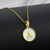 Collier Lettre Acier Inoxydable