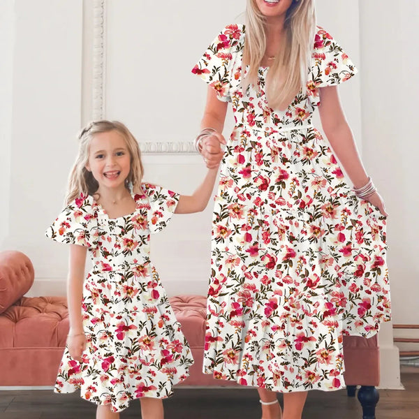 robe maman et fille identique