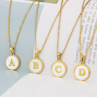 Collier Lettre Acier Inoxydable
