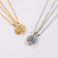 Collier Double Soleil Lune