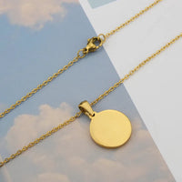 Collier Lettre Acier Inoxydable