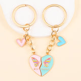 Porte clés Amitié Papillon Bleu