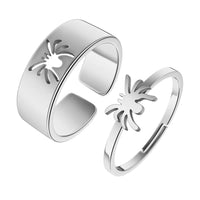 Bague Araignée Argent 2Pcs