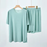 Pyjama Large en Soie Glacée Homme Femme
