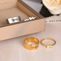 Bague Battement ECG Couple