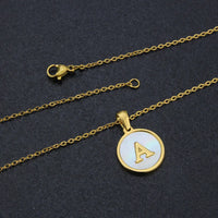 Collier Lettre Acier Inoxydable
