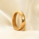 bague géométrique acier 