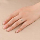 bague acier argent doré femme