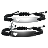 Bracelets cordons couple personnalisables