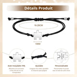 Bracelet d'Amitié Puzzle Personnalisé (2 à 5 Pcs)