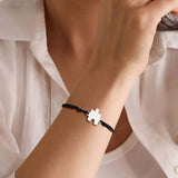 Bracelet cordon avec morceau puzzle