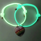 Bracelet Coeur Arc-en-Ciel pour 2