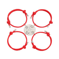 bracelet pour 4 rouge