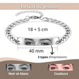 bracelet yeux personnalisé