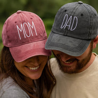 Casquette Mom Dad Rouge et Gris
