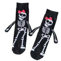 Chaussettes squelette femme